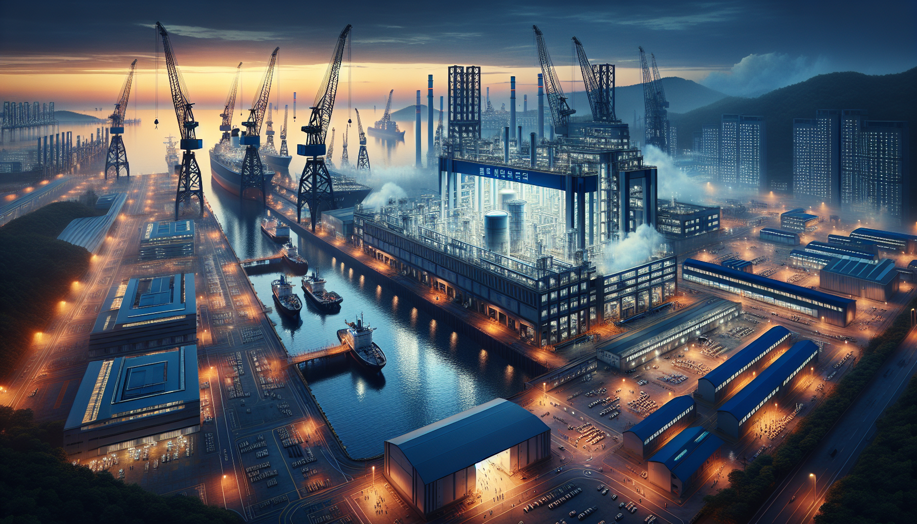 울산 조선 실증단지 전경